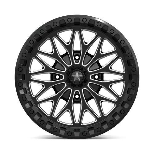 MSA Offroad Wheels Ma53 Bolo Utv Beadlock 18X7 4X156 +10MM Gloss Black Milled