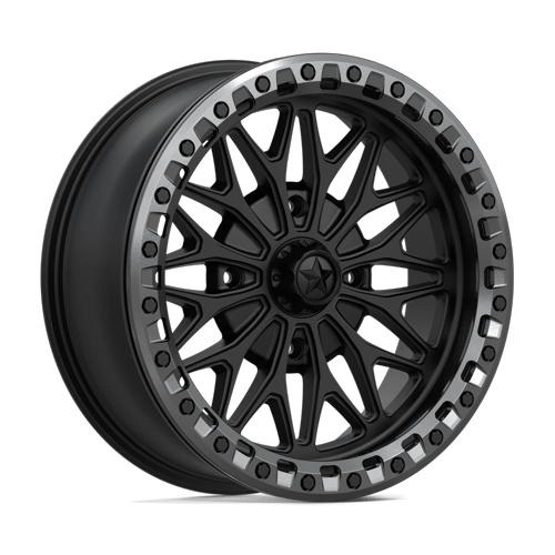 MSA Offroad Wheels Ma53 Bolo Utv Beadlock 18X7 4X137 +10MM Matte Black W/ Gl-Gunmetal Rg