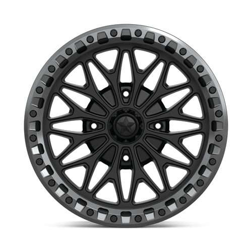 MSA Offroad Wheels Ma53 Bolo Utv Beadlock 18X7 4X137 +10MM Matte Black W/ Gl-Gunmetal Rg