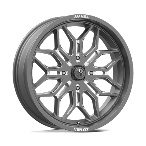 MSA Offroad Wheels M47 Sniper Utv 22X7 4X137 +10MM Gunmetal Milled