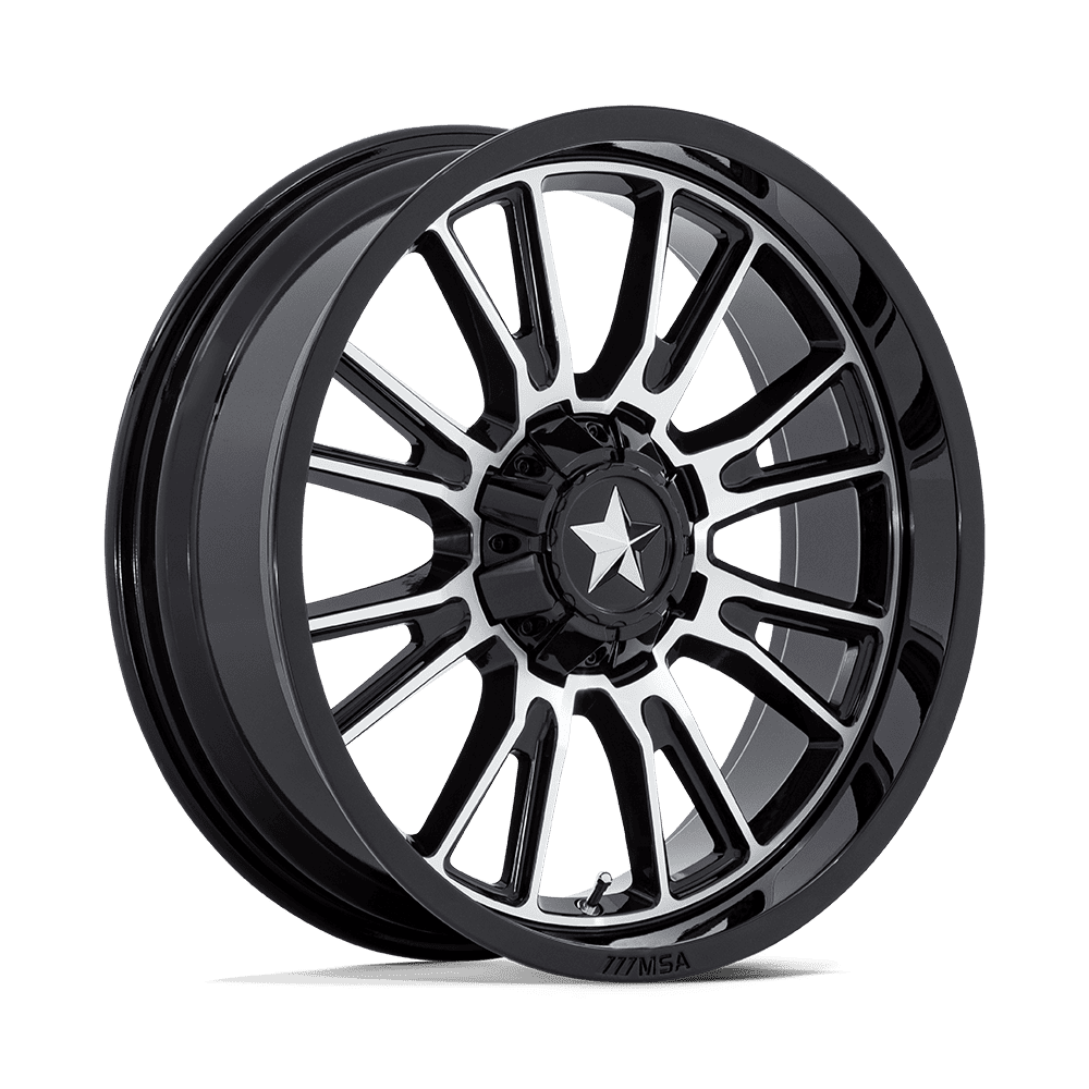 MSA Offroad Wheels M51 Thunderlips Utv 20X7 4X137/4X156/4X156 +0MM Gloss Black Machined