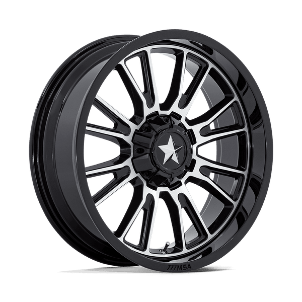 MSA Offroad Wheels M51 Thunderlips Utv 20X7 4X137/4X156/4X156 +0MM Gloss Black Machined