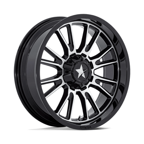 MSA Offroad Wheels M51 Thunderlips Utv 24X7 5X114.3 +0MM Gloss Black Machined