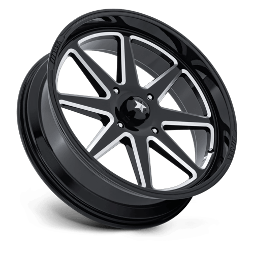 MSA Offroad Wheels M54 Spark Utv 22X7 4X137 +0MM Gloss Black Milled