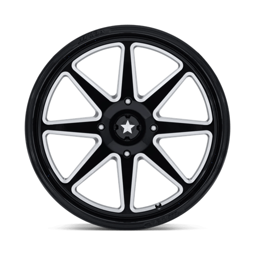MSA Offroad Wheels M54 Spark Utv 22X7 4X156 +0MM Gloss Black Milled