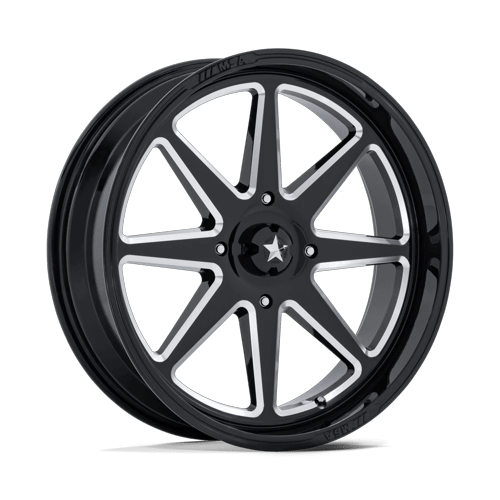 MSA Offroad Wheels M54 Spark Utv 22X7 5X114.3 +0MM Gloss Black Milled