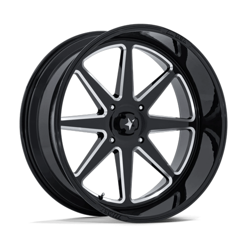 MSA Offroad Wheels M54 Spark Utv 24X10 4X137 -25MM Gloss Black Milled