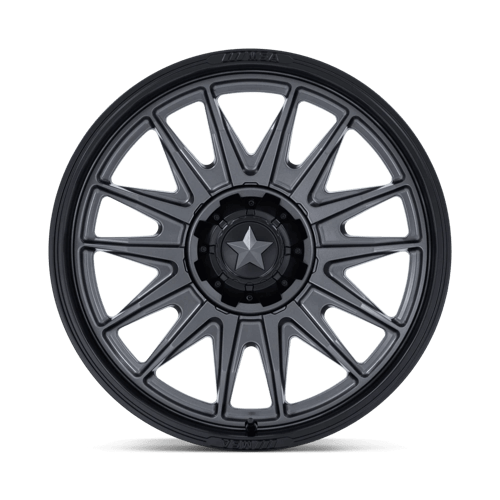 MSA Offroad Wheels M55 Commander Utv 18X7 4X110 +10MM Matte Gunmetal W/ M-Blk Lip