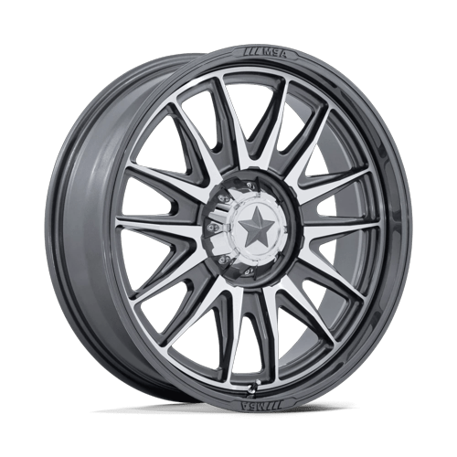 MSA Offroad Wheels M55 Commander Utv 20X7 4X137/4X156/4X156 +0MM Platinum W/ Machined Face