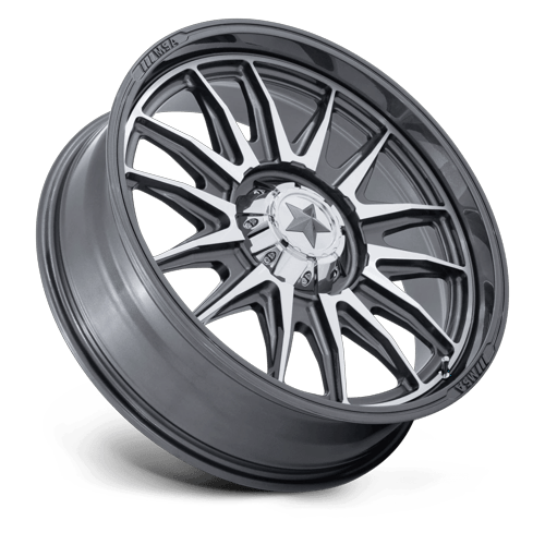 MSA Offroad Wheels M55 Commander Utv 20X7 5X114.3 +0MM Platinum W/ Machined Face