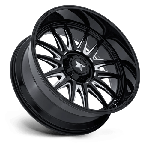 MSA Offroad Wheels M55 Commander Utv 24X10 5X114.3 -25MM Gloss Black Milled