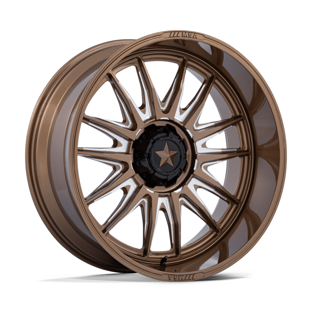 MSA Offroad Wheels M55 Commander Utv 24X10 5X114.3 -25MM Gloss Bronze Milled
