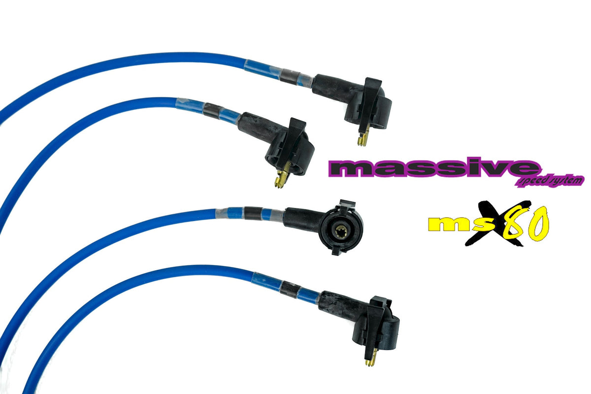 Massive MSX80 Spark Plug Wires Ford Focus Escort SOHC SPI MSD Clip on Style Boot &#39;97+ - Massive Speed System