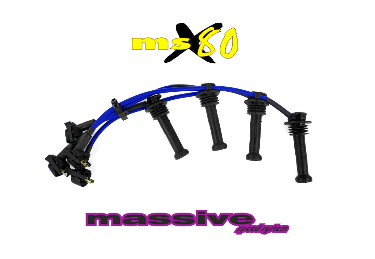 Massive MSX80 Spark Plug Wires Zetec w/ MSD coil side Ignition Wires 00-04 Ford Focus MSX80 - Massive Speed System