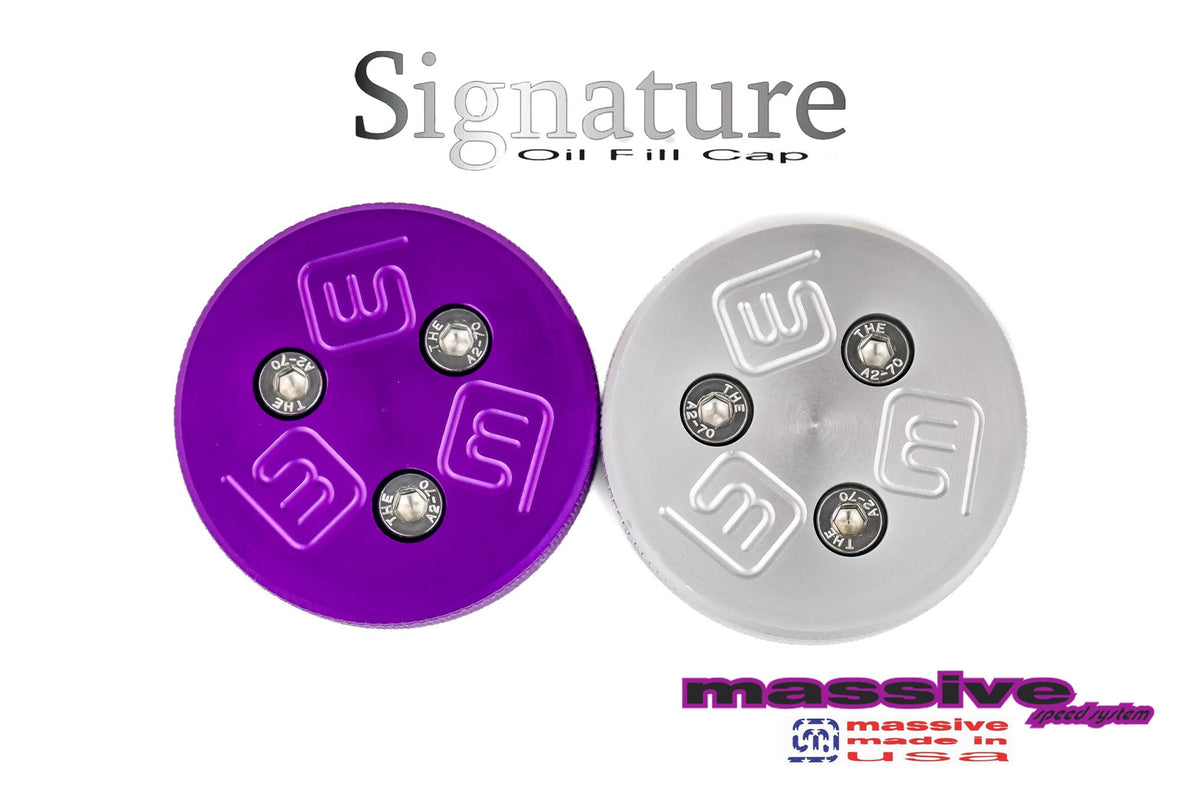 Massive Signature Oil Fill Caps top veiw
