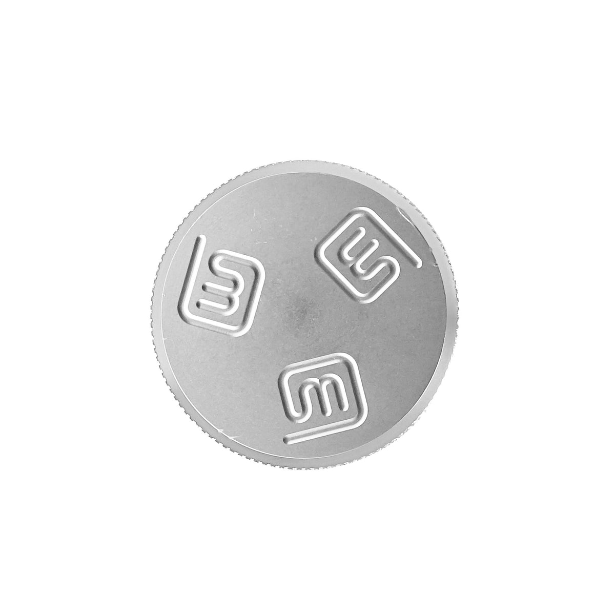 Massive Signature Oil Fill Caps natural Aluminum 1/2 turn top view