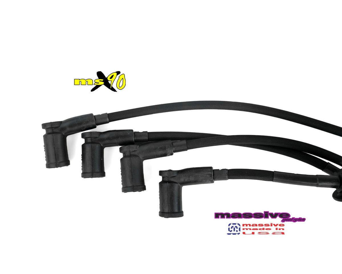 Massive MSX90 Zetec DOHC Ford Focus 00-04 Spark Plug Wires Black - Massive Speed System