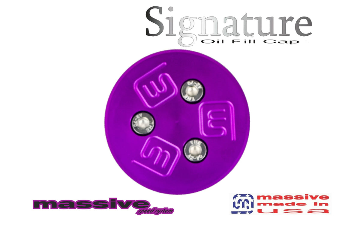 Massive Signature Oil Fill Caps screw in top view