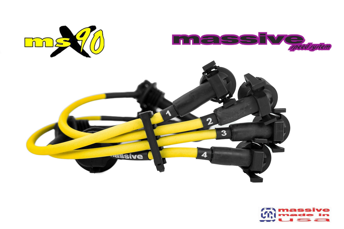Massive ZAP-PAK Ignition Kit Yellow Performance Spark Plug Wires 00-04 Ford Focus - Massive Speed System