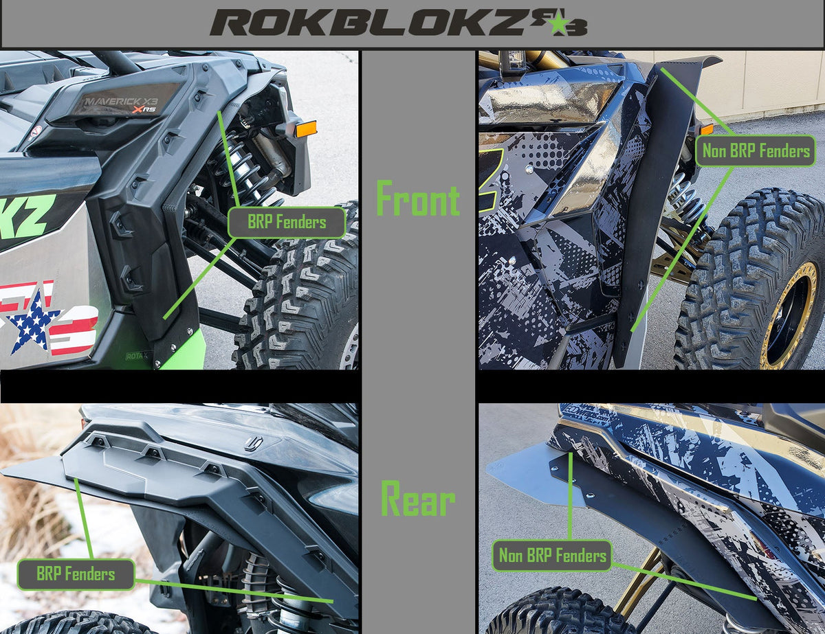RokBlokz Maverick X3 Replacement Flaps - TRAILING ARM FLAPS or FLARE ACCENTS