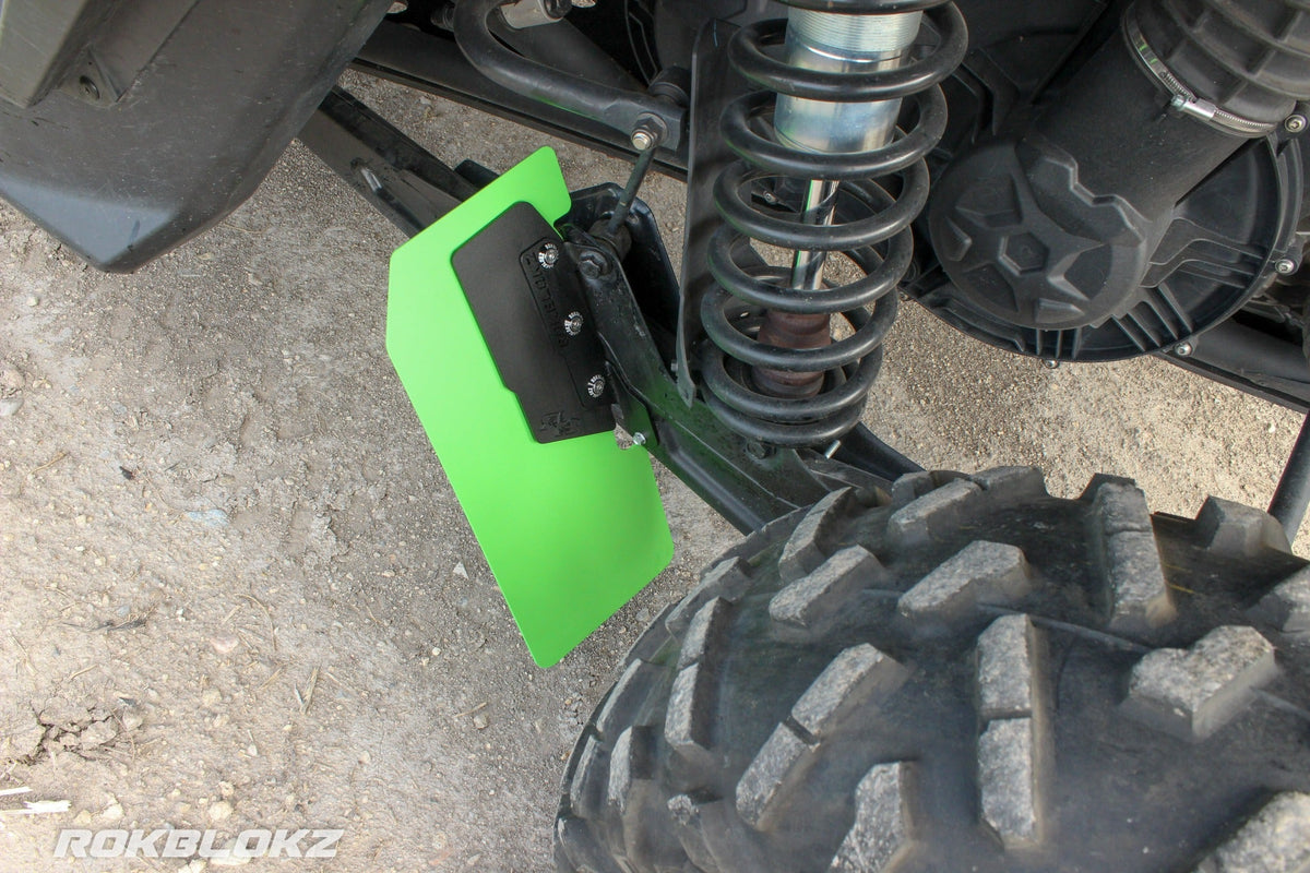72" CanAm Maverick X3 FT. Rokblokz Trailing arm Mud Flaps