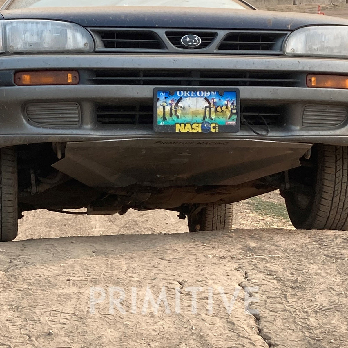 alternate view of GC Impreza with Primitive front skid plate 