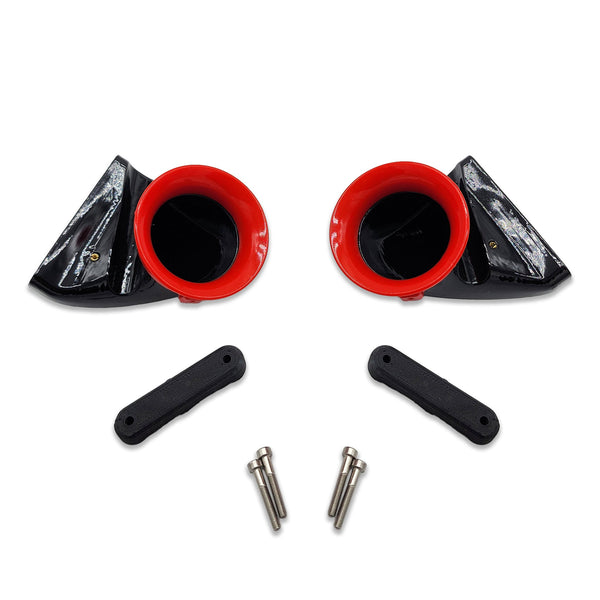 Velossa Tech - 2014-2024 MINI Cooper S (F54/F55/F56/F60/JCW GP) Dual BIG MOUTH Ram Air Intake Snorkels for 2014-2019 Mini Coo