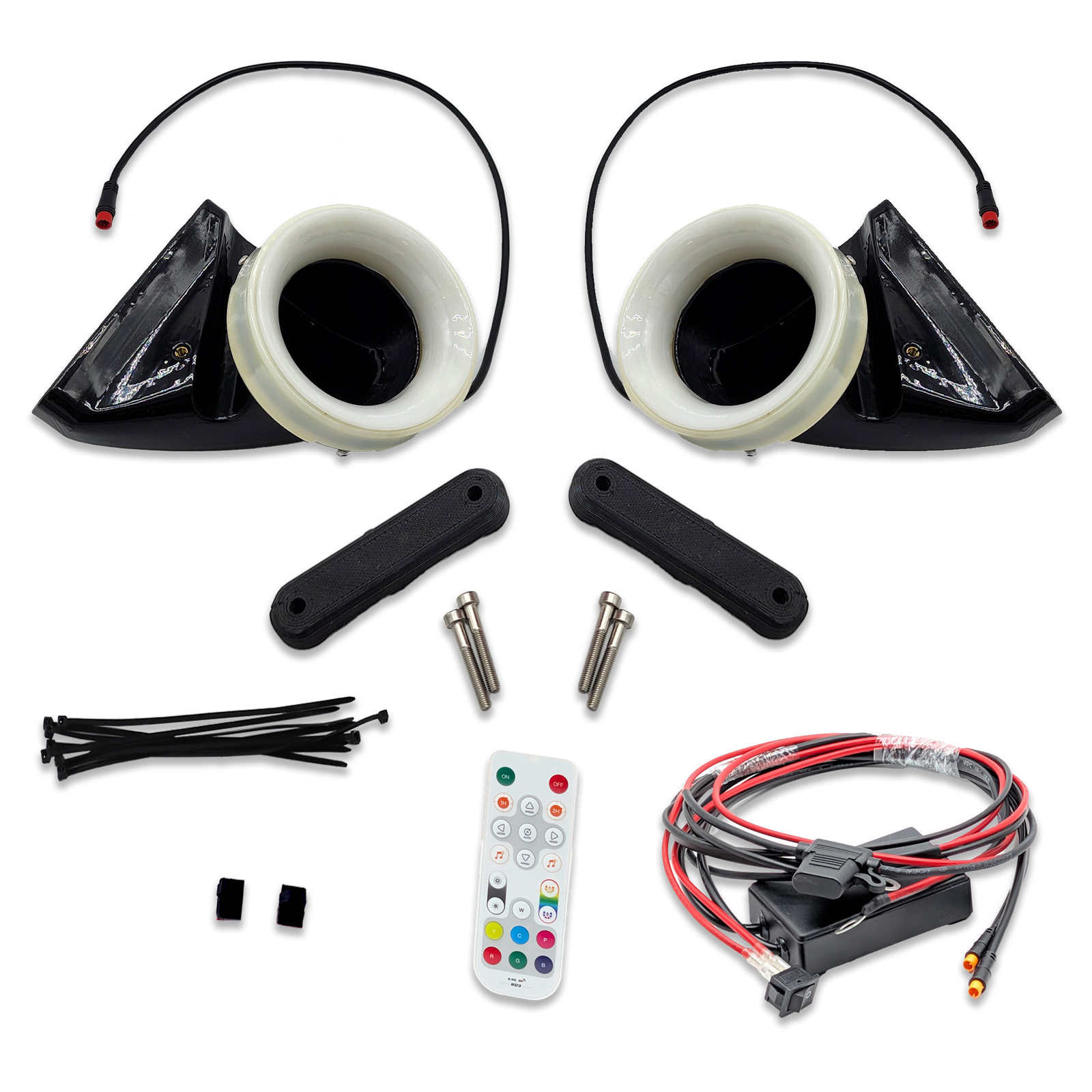 2014-2024 MINI Cooper S (F54/F55/F56/JCW GP) Dual BIG MOUTH LIT KIT Ram Air Intake Snorkels
