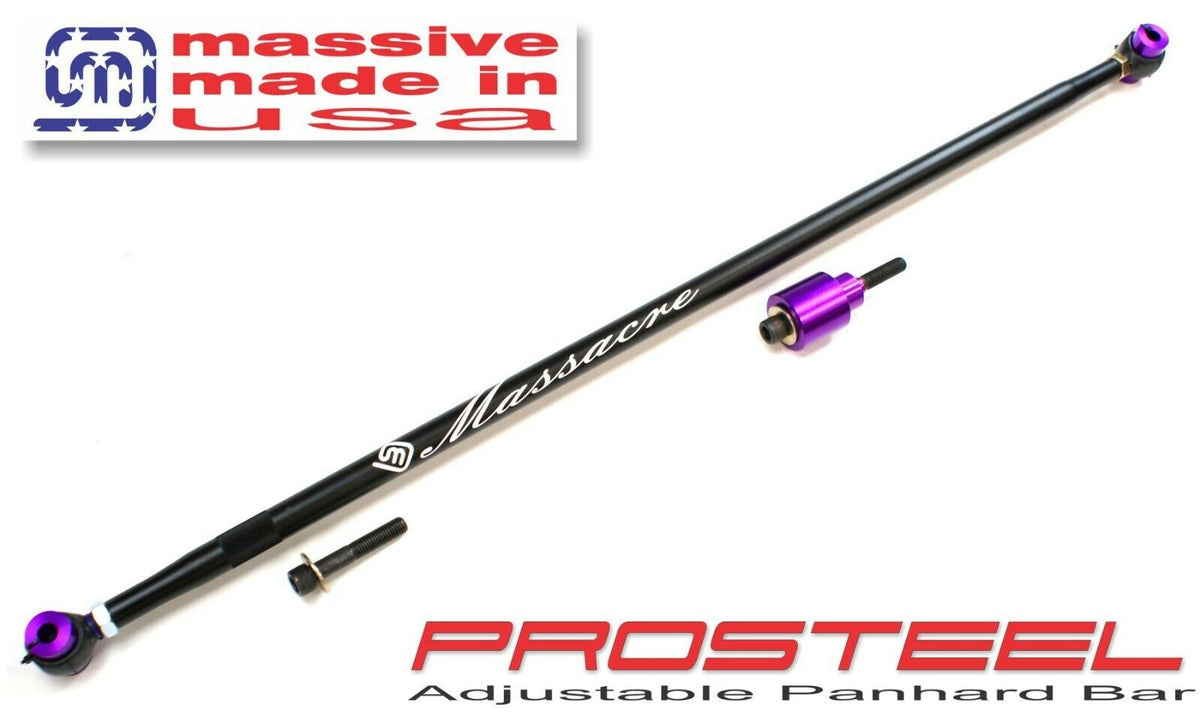 Massive Panhard PROSTEEL Rod 05-14Mustang GT 500 S197 3.7 4.0 4.6 5.0 5.4 - Massive Speed System