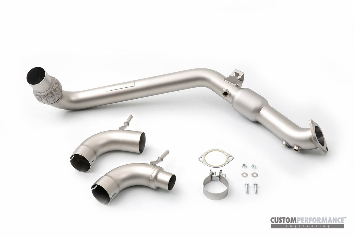 cp-e QKspl™ Ford Mustang EcoBoost Catted Downpipe