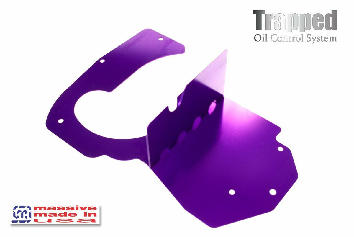 Massive Speed Trapped Oil Control Pan Baffle Mustang S550 2015+ Ecoboost 2.3 - Massive Speed System