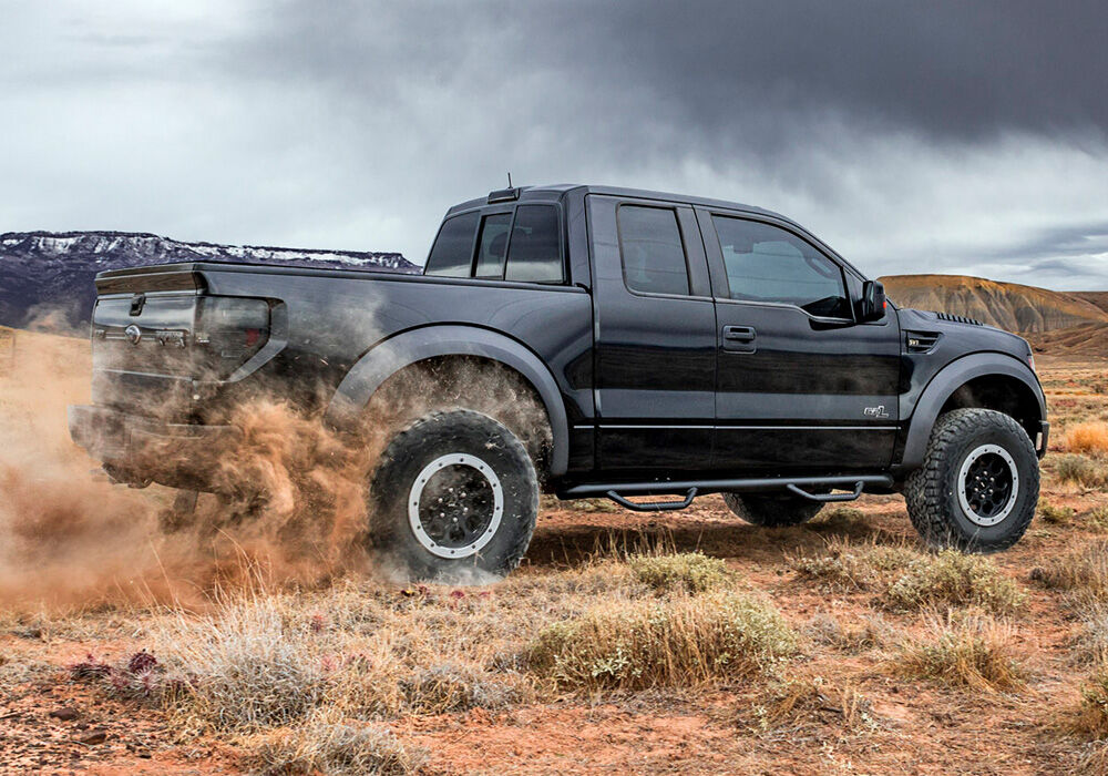 N-Fab Nerf Step 99-16 Ford F-250/350 Super Duty Crew Cab - Gloss Black - Cab Length - 3in - F9984CC