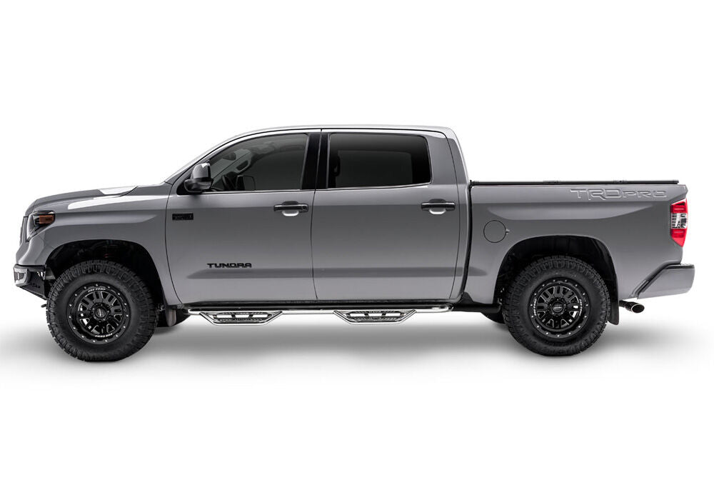 N-Fab 2022 Toyota Tundra CrewMax (All Beds) SRW Podium SS - Cab Length - 3in - Polished SS - HPT2282CC-SS