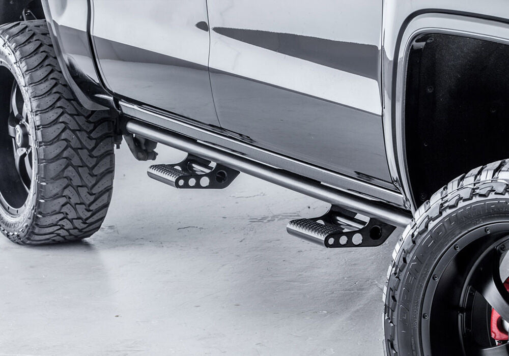 N-Fab RKR Rails 16-17 Toyota Tacoma Double Cab - Tex. Black - 1.75in - T154RKRCC