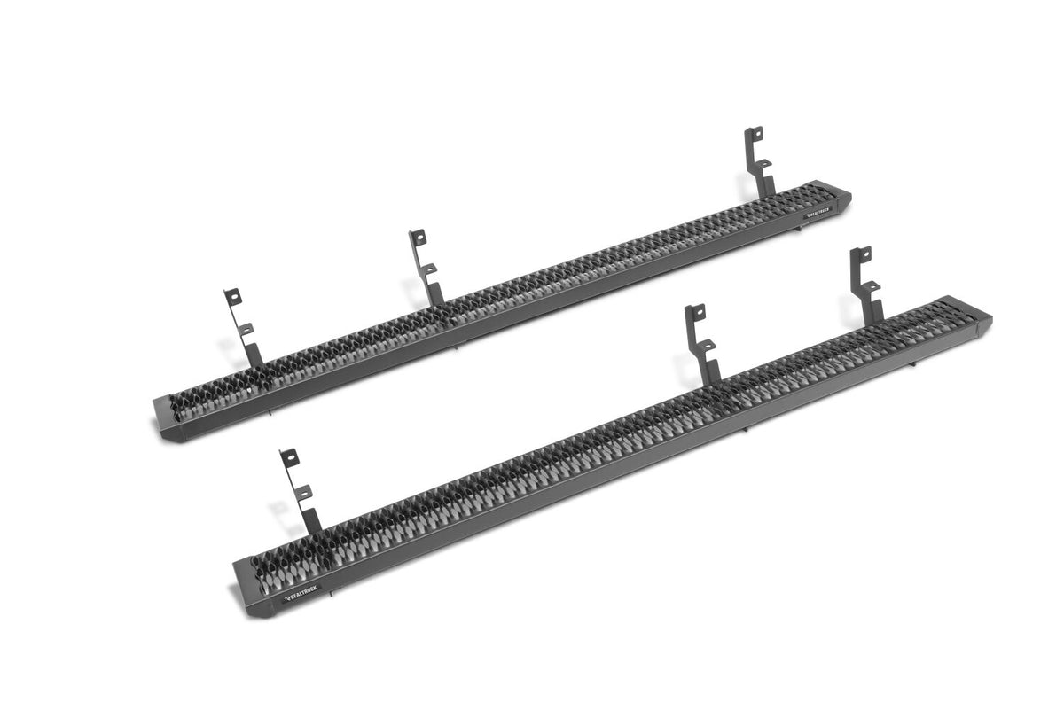N-Fab Growler Fleet 2019 Chevy/GMC 1500 Crew Cab - Cab Length - Tex. Black - 7in - GFC19CC-TX