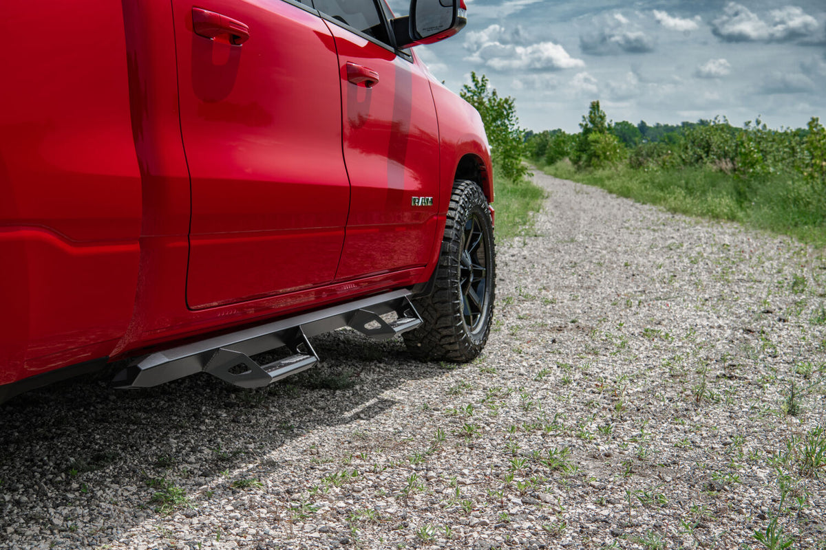 N-Fab Predator Pro Step System 15.5-17 Dodge Ram 1500 Crew Cab - Tex Black - PRD1577CC-TX