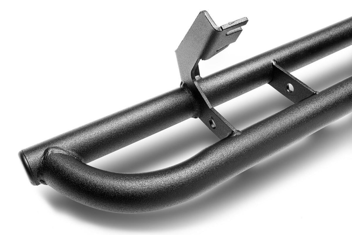 N-Fab RKR Step System 2022 Nissan Frontier CC (All Beds) Gas SRW - Cab Length - Tex. Black - 1.75in - N224RKRCCS4