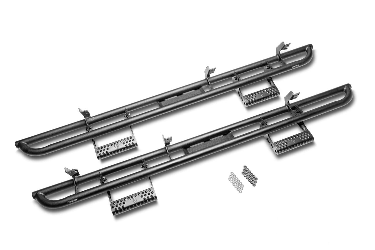 N-Fab RKR Step System 2022 Nissan Frontier CC (All Beds) Gas SRW - Cab Length - Tex. Black - 1.75in - N224RKRCCS4