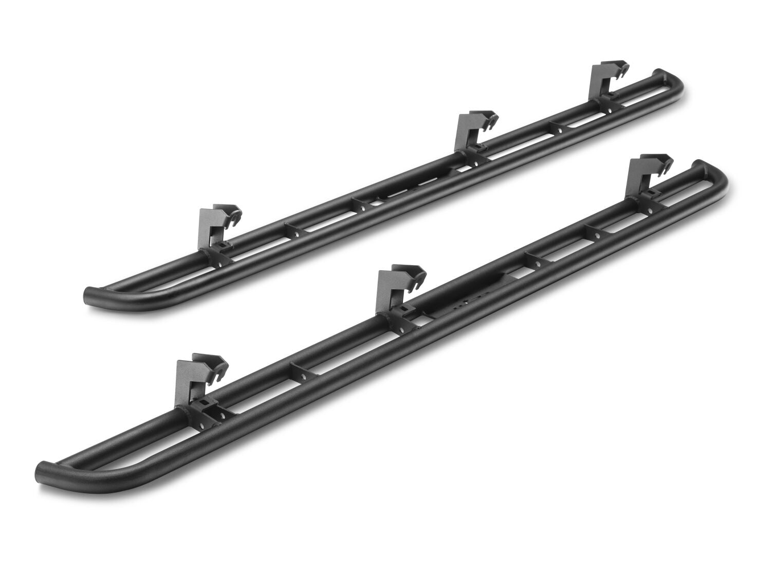 N-Fab RKR Rails 16-17 Toyota Tacoma Double Cab - Tex. Black - 1.75in - T154RKRCC