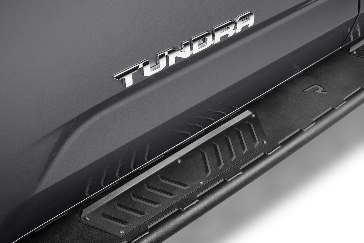 N-FAB 2022 Toyota Tundra CrewMax Roan Running Boards - Textured Black - NBT22CC-TX