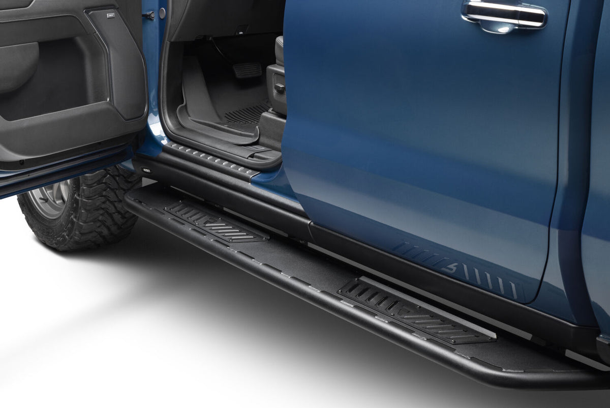 N-FAB 19-21 GMC 1500 Crew Crab Roan Running Boards - Textured Black - NBC19CC-TX