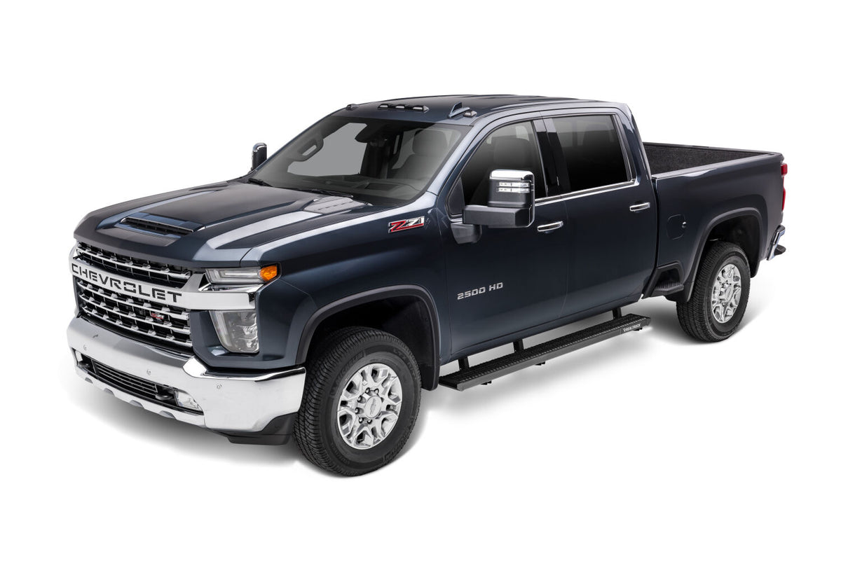 N-Fab Growler Fleet 2019 Chevy/GMC 1500 Crew Cab - Cab Length - Tex. Black - 7in - GFC19CC-TX