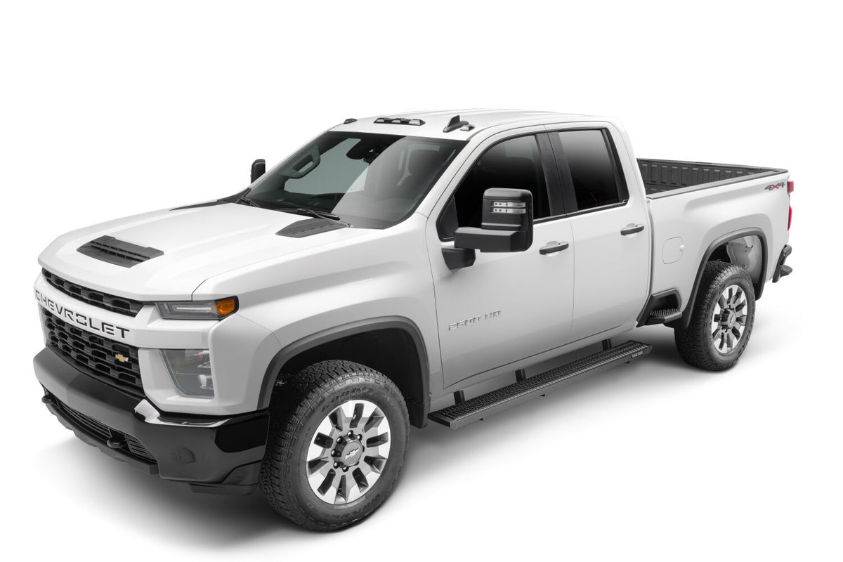 N-Fab Growler Fleet 19-20 Chevy/GMC 1500 Double Cab - Cab Length - Tex. Black - GFC19QC-TX