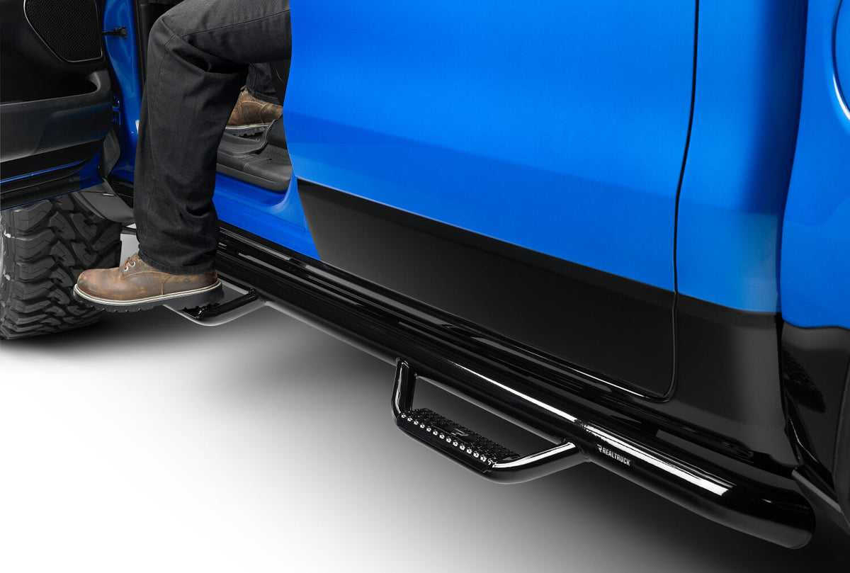 N-Fab Nerf Step 15.5-17 Dodge Ram 1500 Crew Cab - Gloss Black - Cab Length - 3in - D1584CC