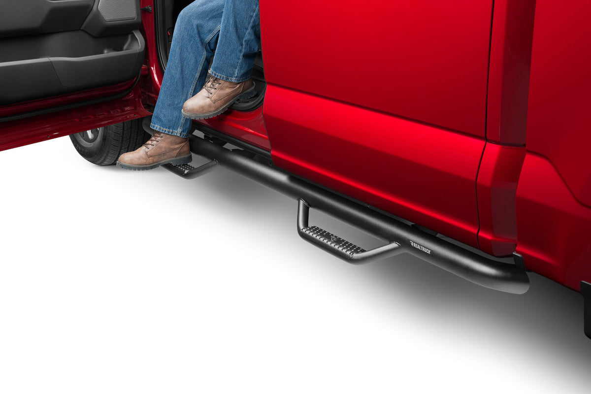 N-Fab Nerf Step 2017 Ford F-250/350 Super Duty Crew Cab - Tex. Black - Cab Length - 3in - F1785CC-TX