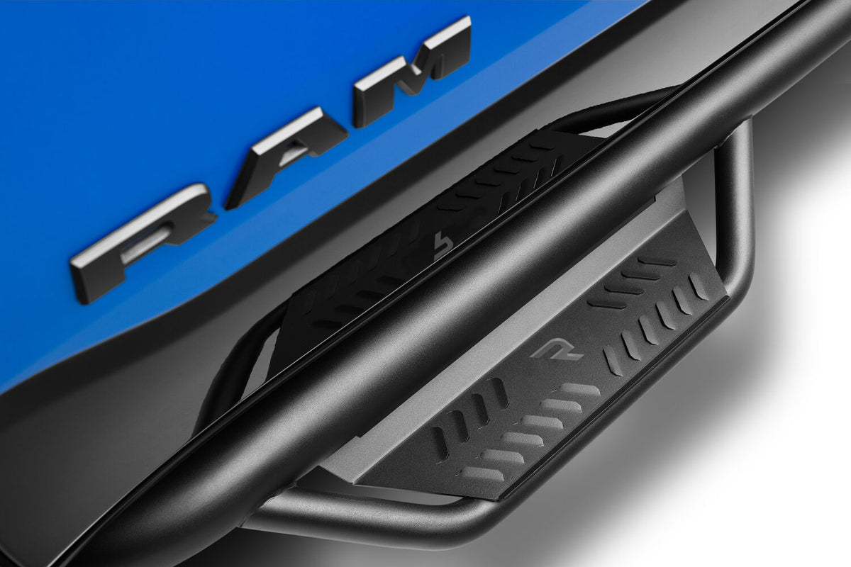 N-Fab Podium LG 09-17 Dodge Ram 1500 09-15.5 2500/3500/4500 Crew Cab - Tex. Black - 3in - HPD0984CC-TX