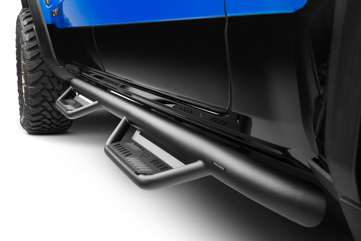 N-Fab Podium LG 09-14 Dodge Ram 1500 Quad Cab SRW - Tex. Black - Cab Length - 3in - HPD0973QC-TX
