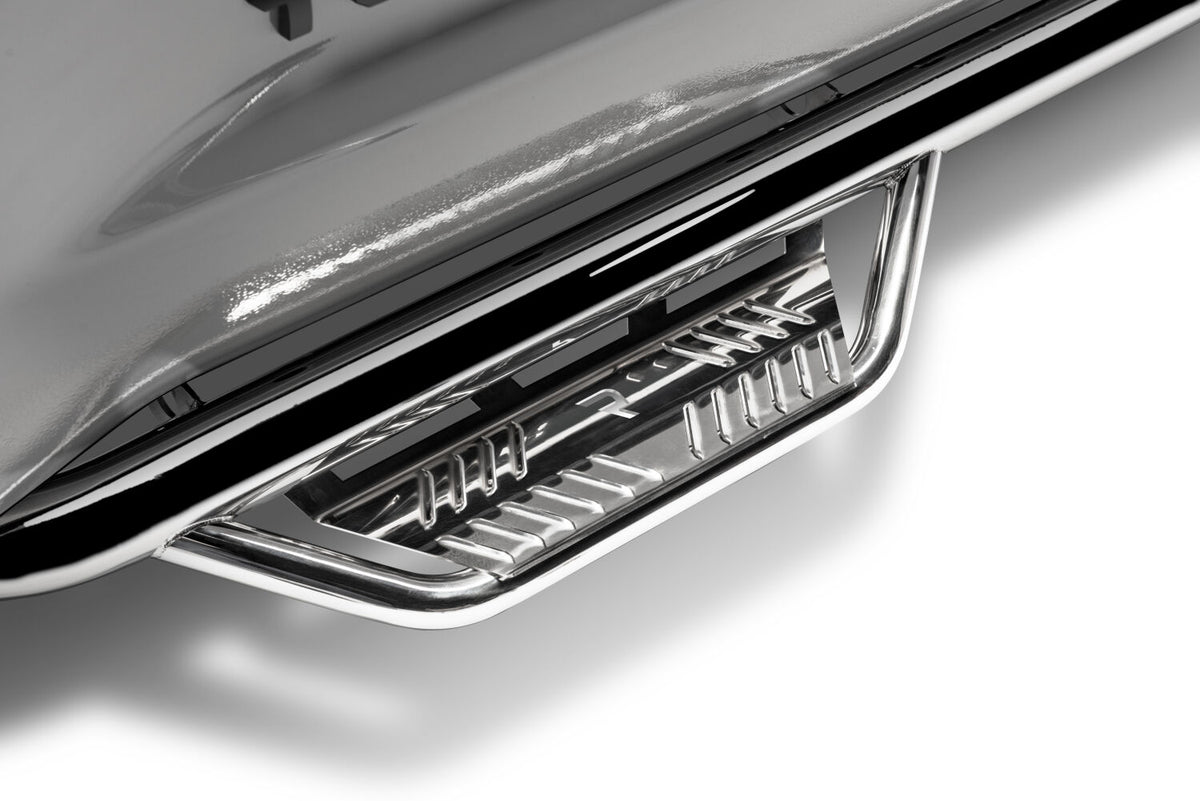 N-Fab Podium SS 2019 Chevy/GMC 1500 Crew Cab - Cab Length - Polished Stainless - 3in - HPC1980CC-SS