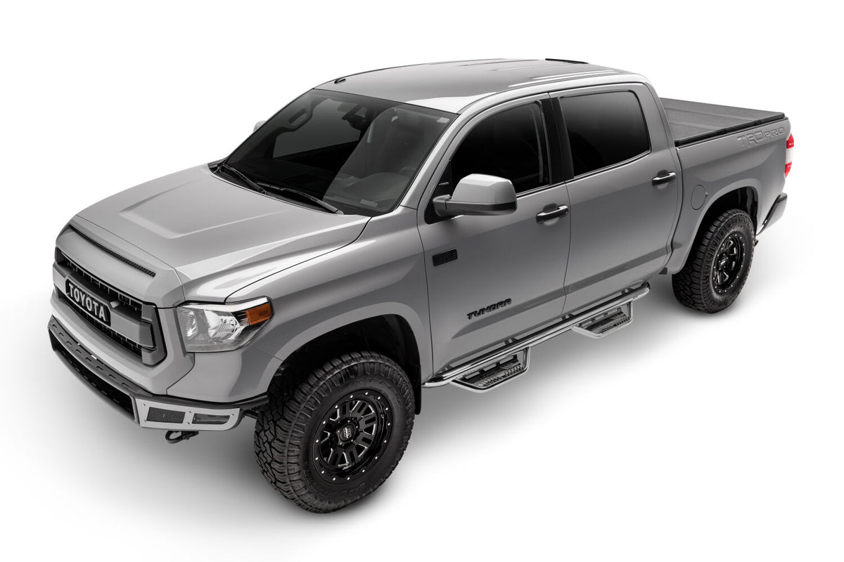 N-Fab 2022 Toyota Tundra CrewMax (All Beds) SRW Podium SS - Cab Length - 3in - Polished SS - HPT2282CC-SS