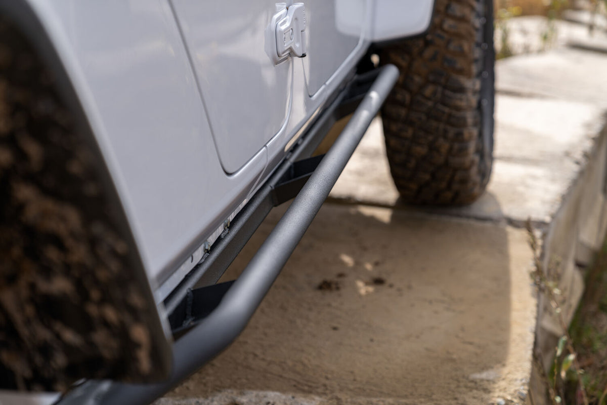 N-Fab Trail Slider Steps 2020 Jeep Wrangler Gladiator JT 4 Door All Beds - SRW - Textured Black - TSJ194-TX